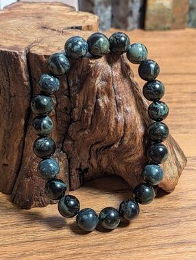 Kambaba Jasper 8mm Crystal Bracelet
